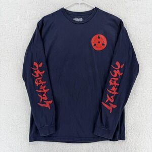 Naruto Shippuden Shirt Mens Medium Blue Ripple Junction Sasuke Graphic Tee